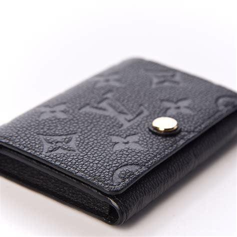 louis vuitton leather card holder|Louis Vuitton name card holder.